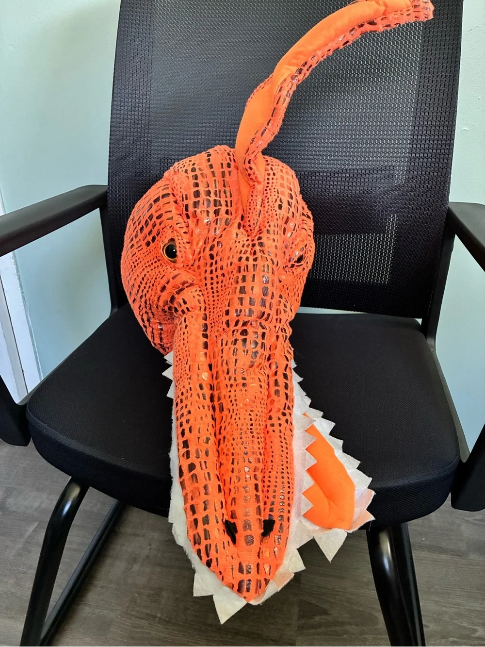 Pottery Barn Kids Orange Pterodactyl Dinosaur Halloween Costume HEAD ONLY - Picture 2 of 7